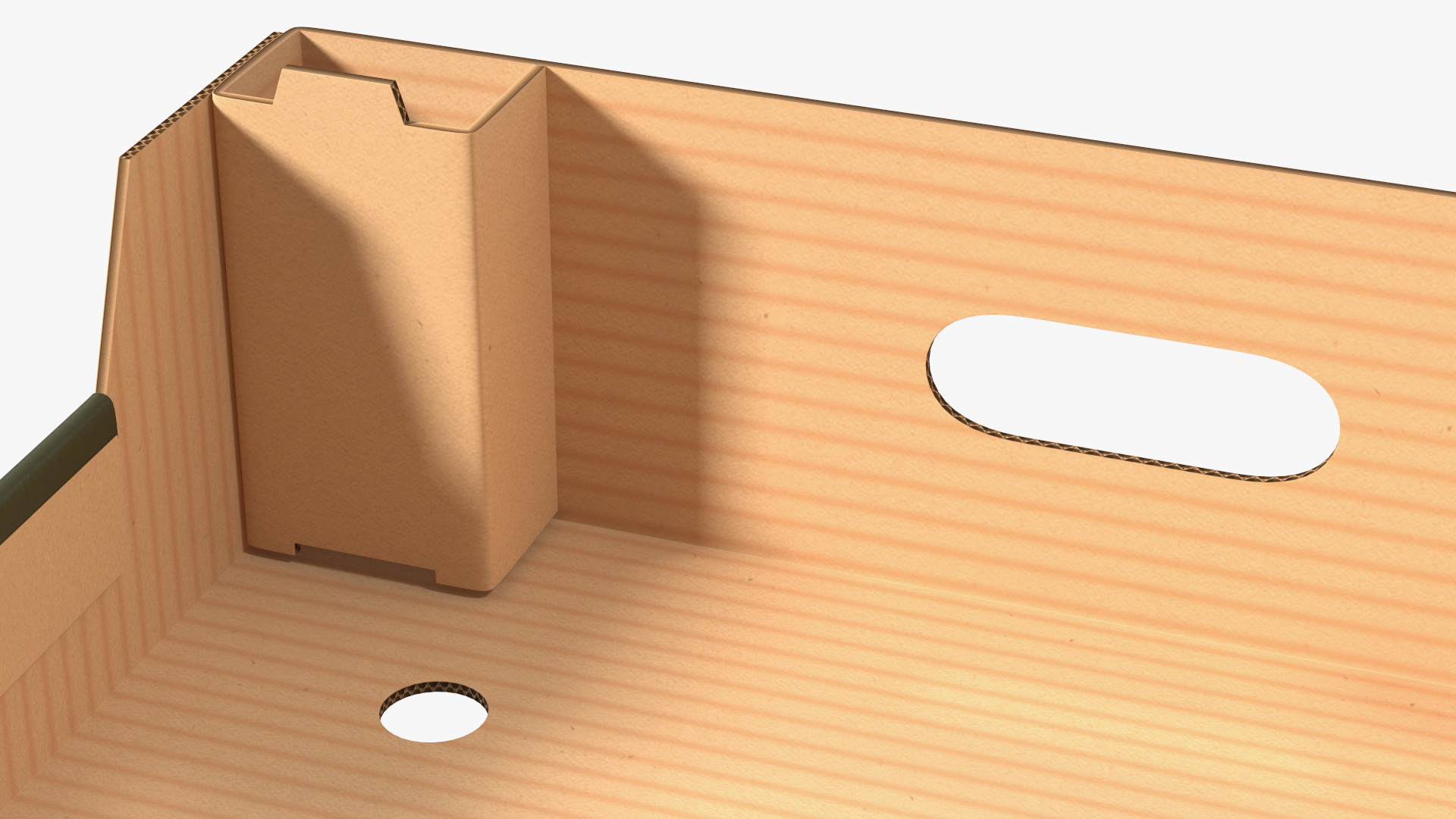 3D model Cardboard Fruit Tray Box with Print
