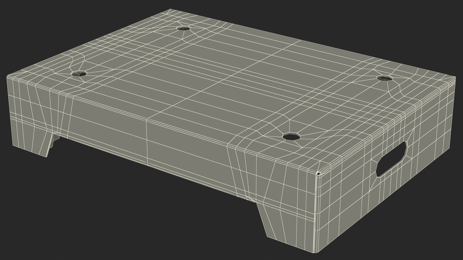 3D model Cardboard Fruit Tray Box with Print