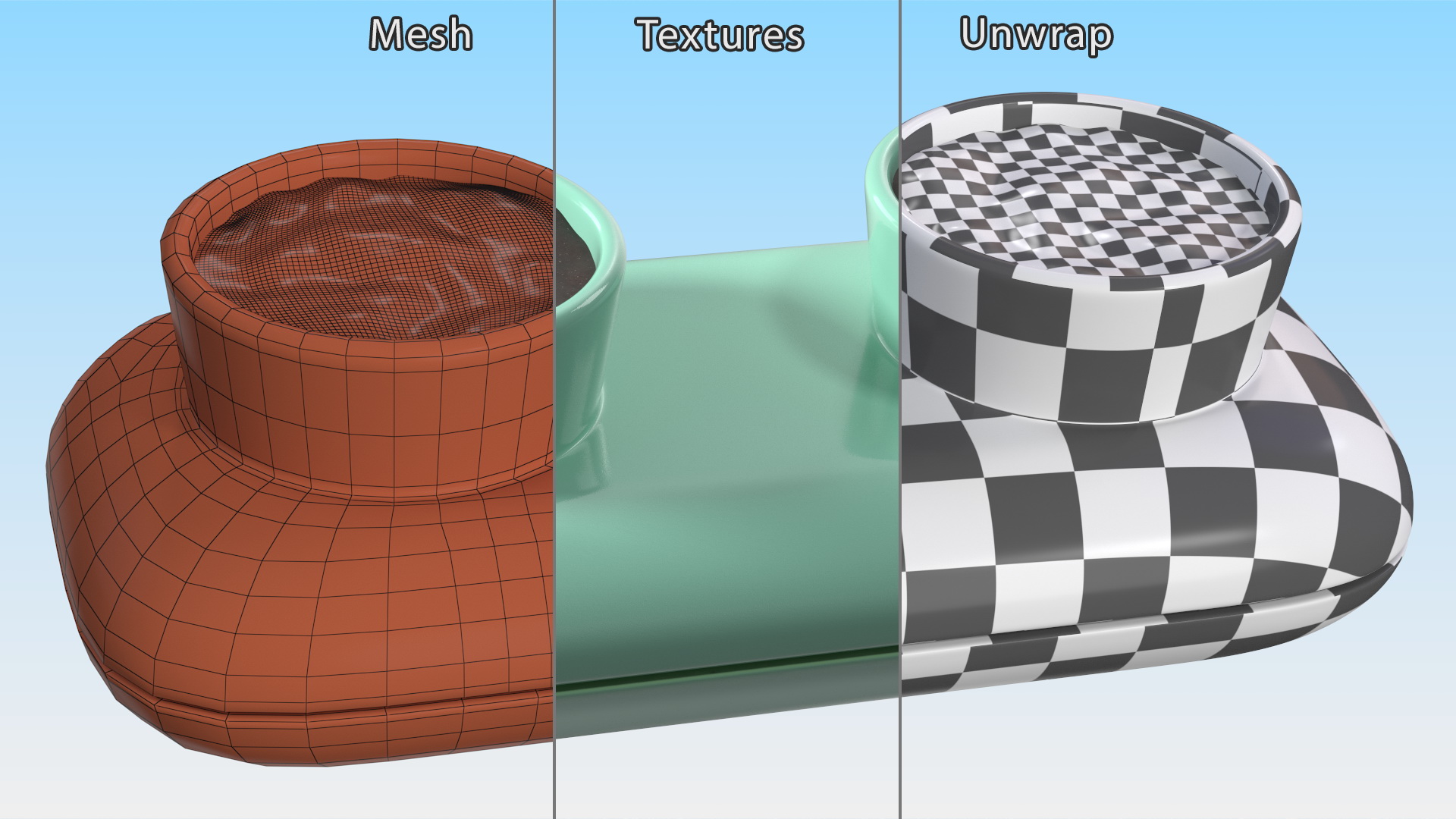 3D model Double Herb Pot Sagaform Green