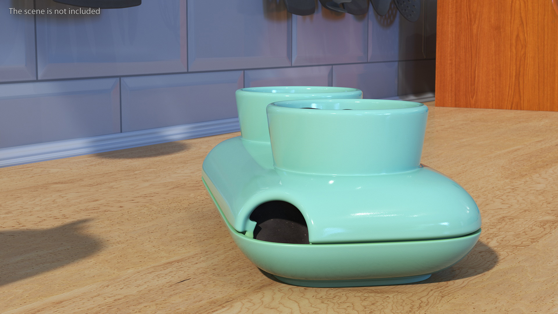3D model Double Herb Pot Sagaform Green