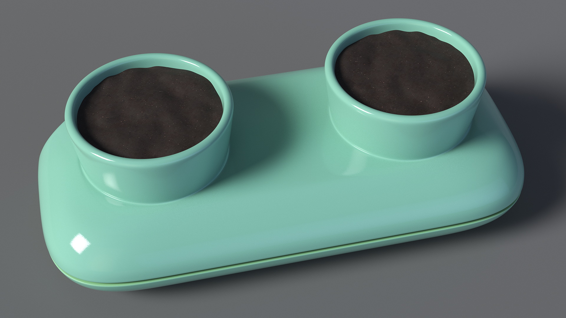 3D model Double Herb Pot Sagaform Green