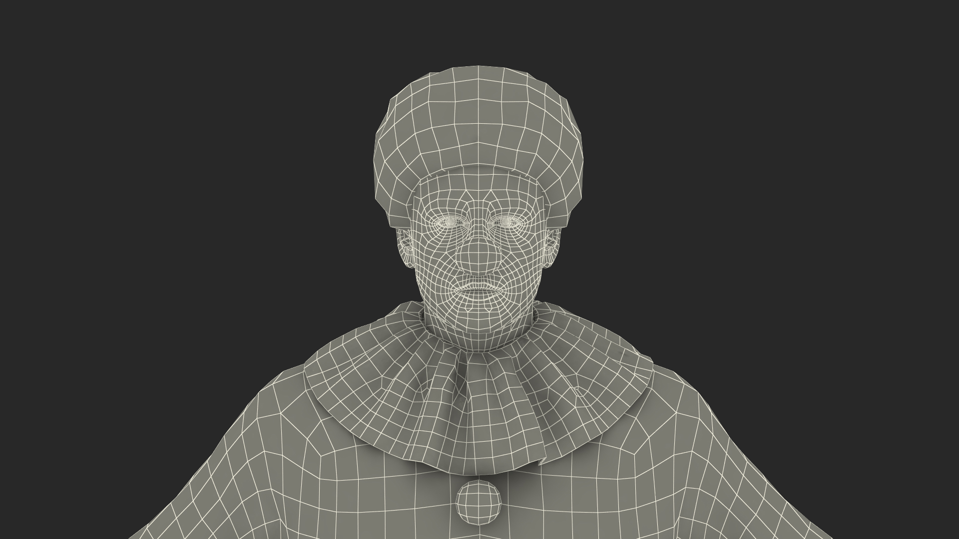 3D model Funny Clown Costume Rigged Fur
