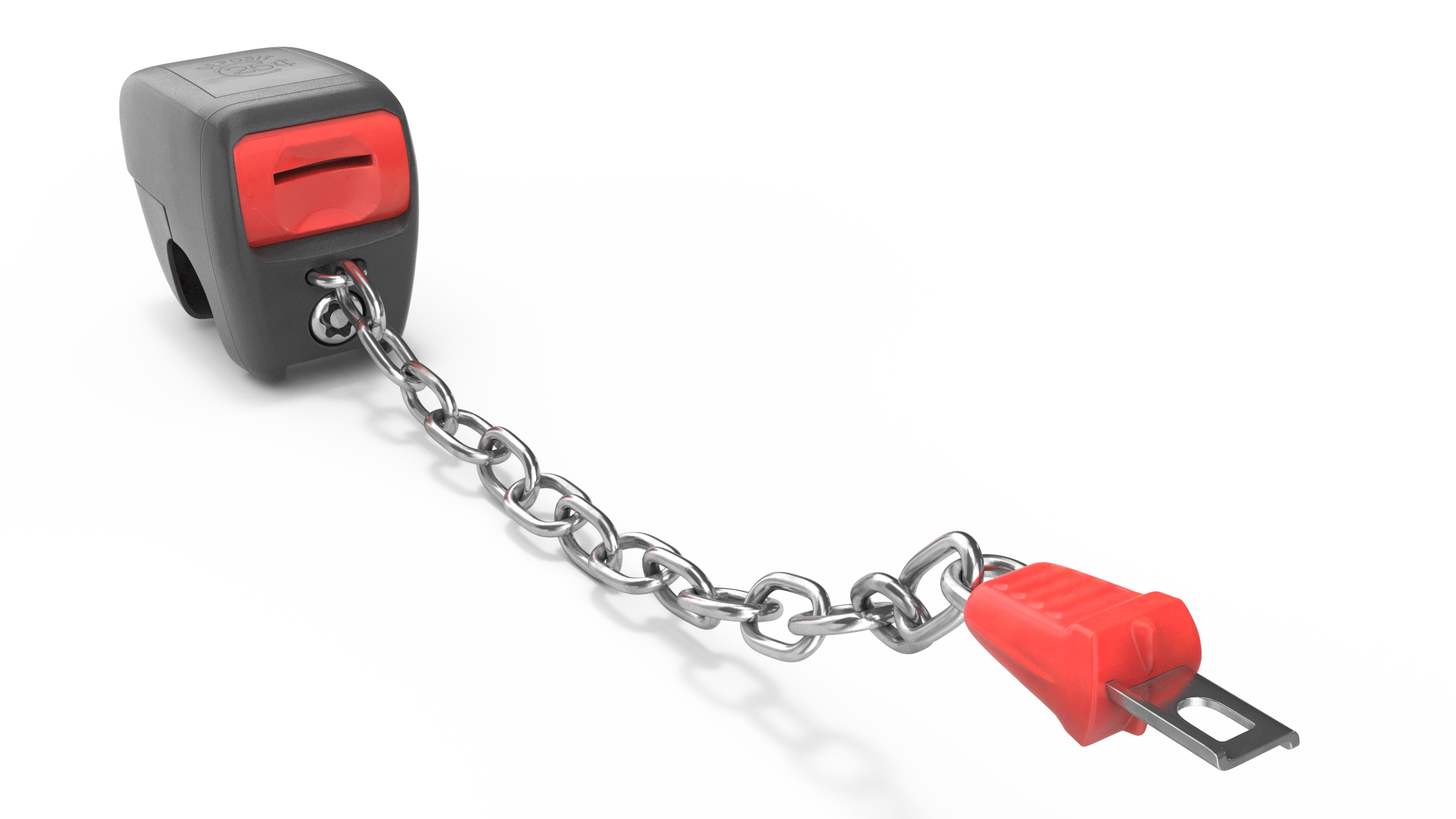 3D Anti Theft Shopping Cart Coin Lock System