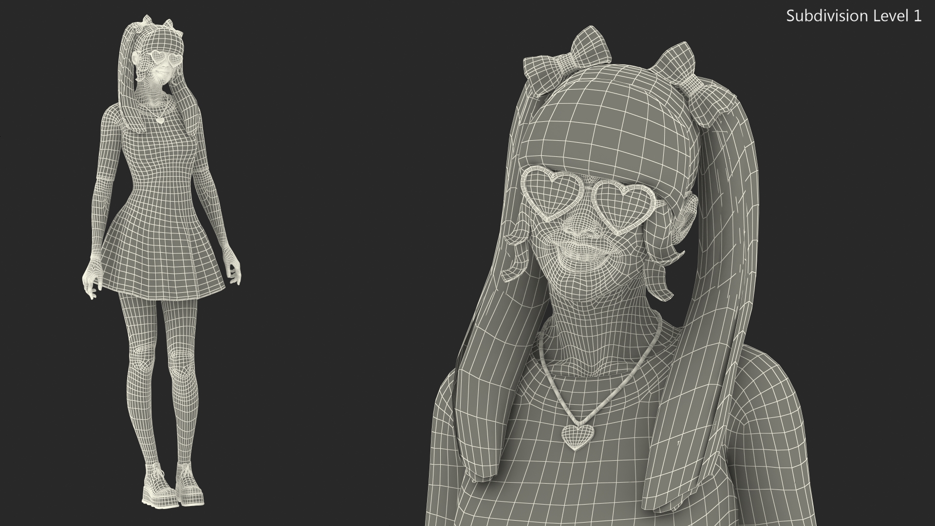 3D model Fashionable Chinese Woman