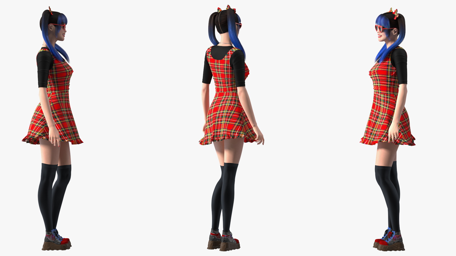3D model Fashionable Chinese Woman