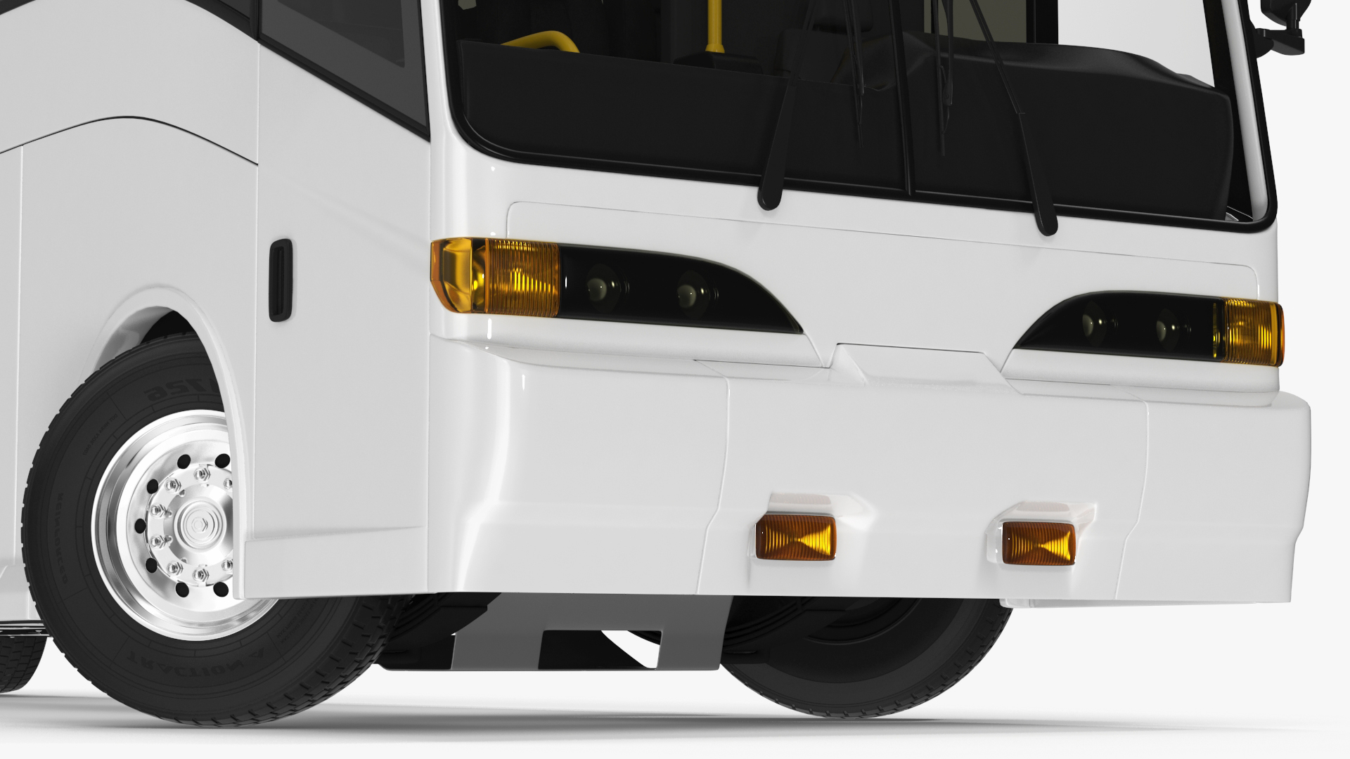 3D Charter Bus Rigged model
