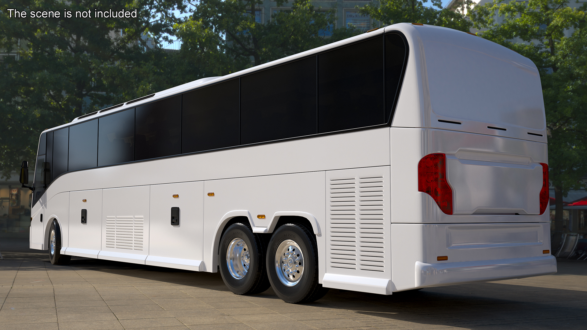 3D Charter Bus Rigged model