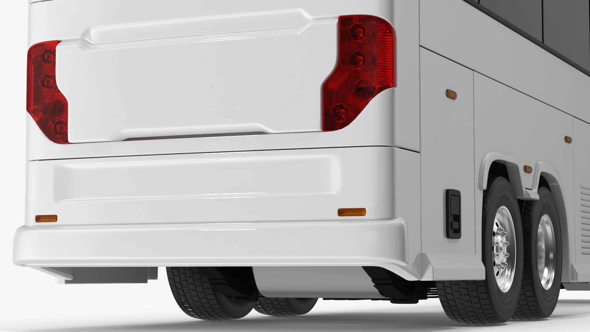 3D Charter Bus Rigged model