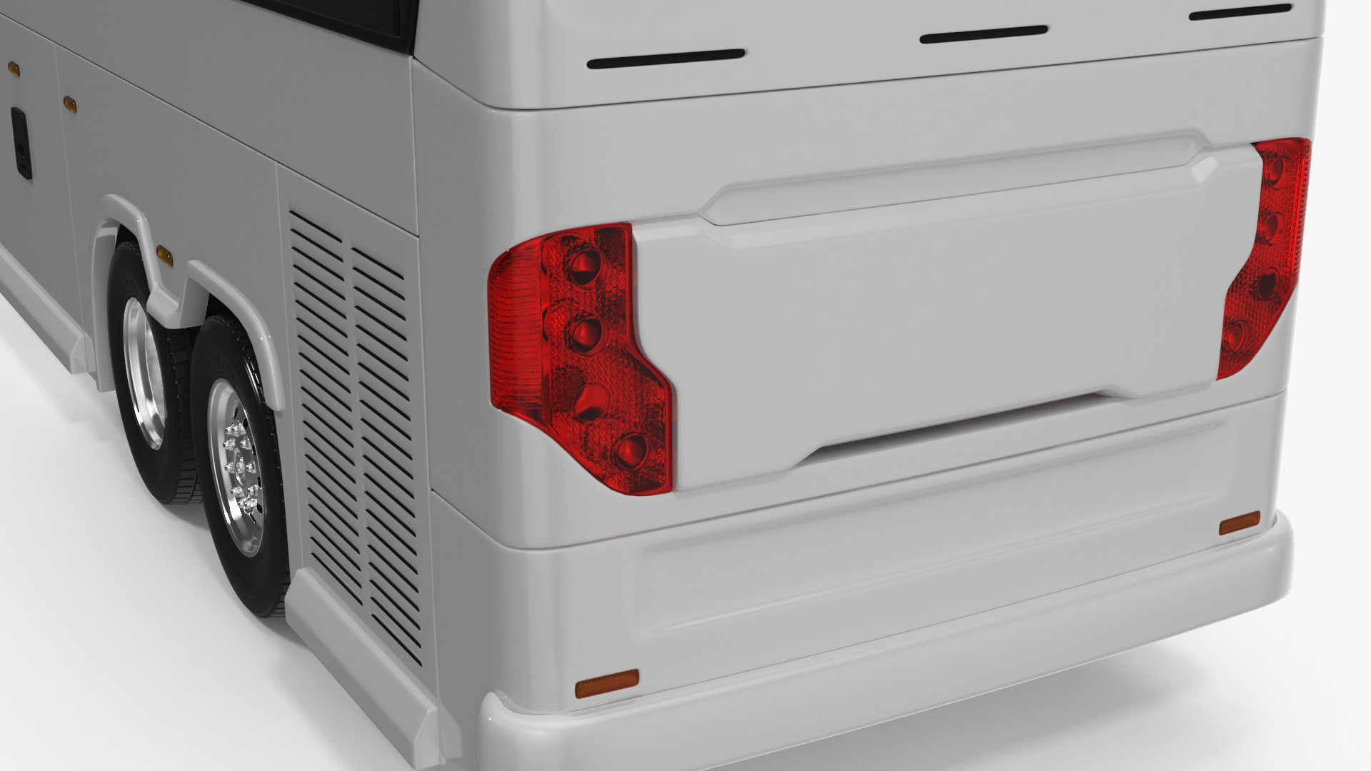 3D Charter Bus Rigged model