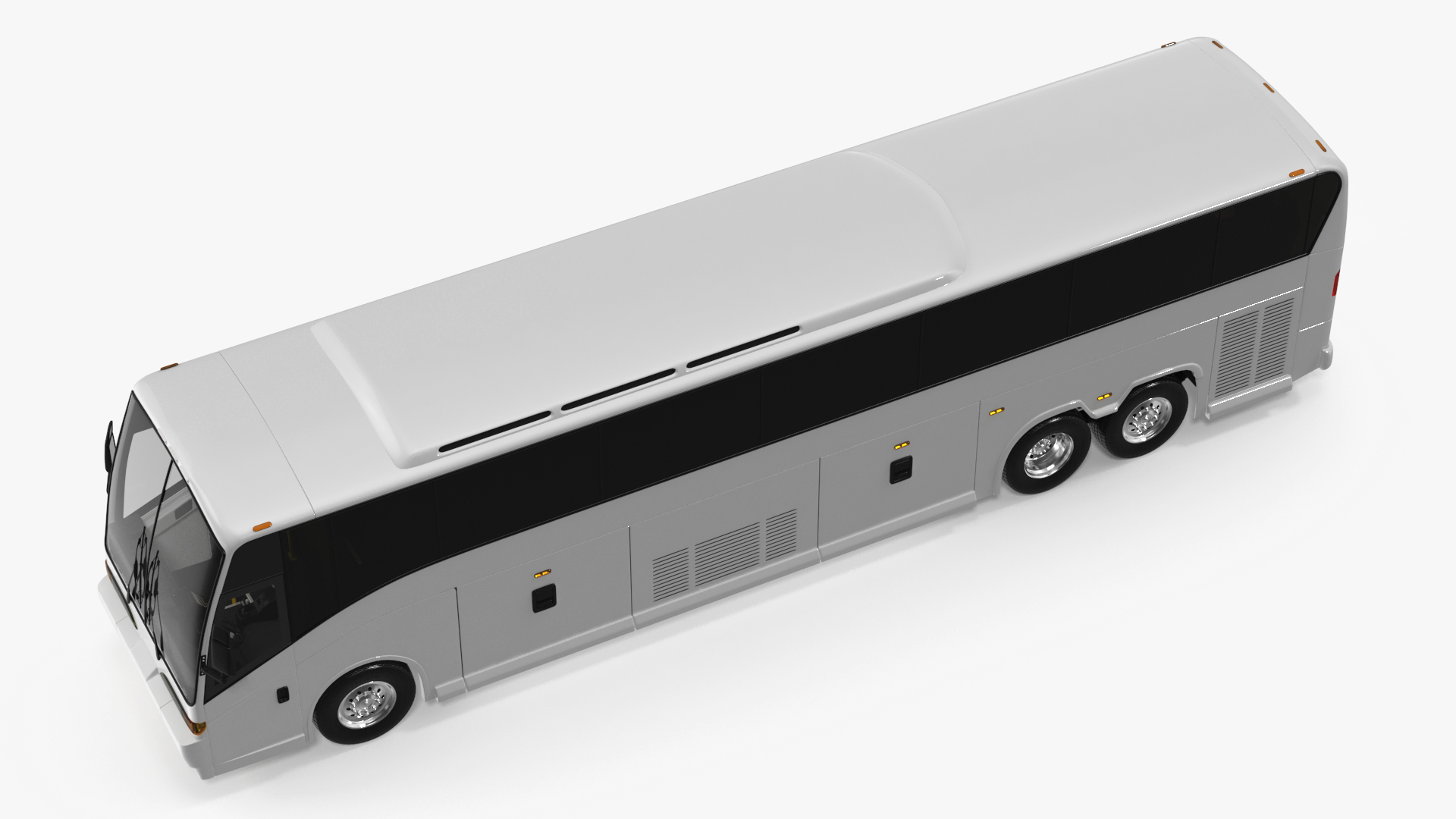 3D Charter Bus Rigged model