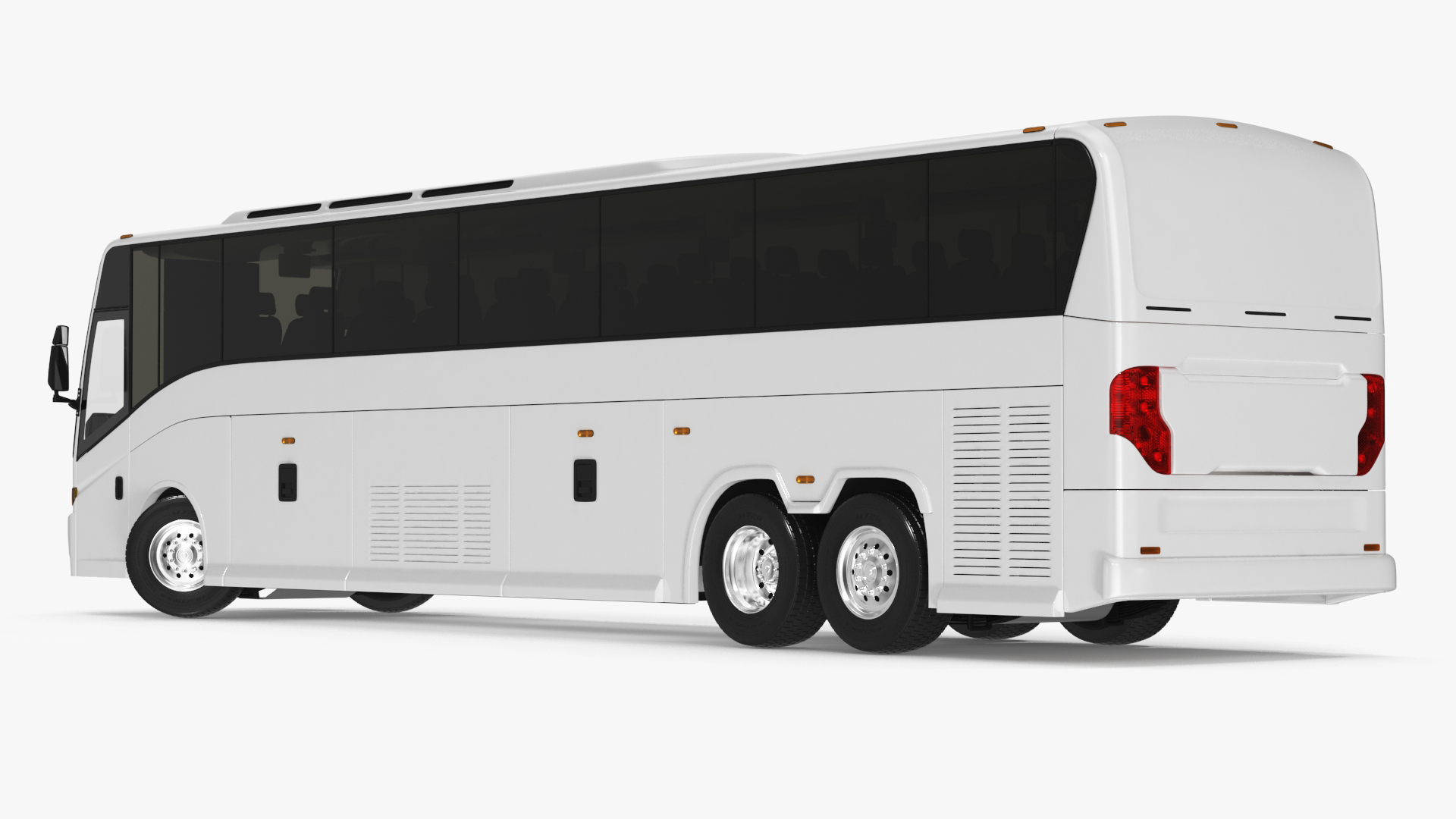 3D Charter Bus Rigged model