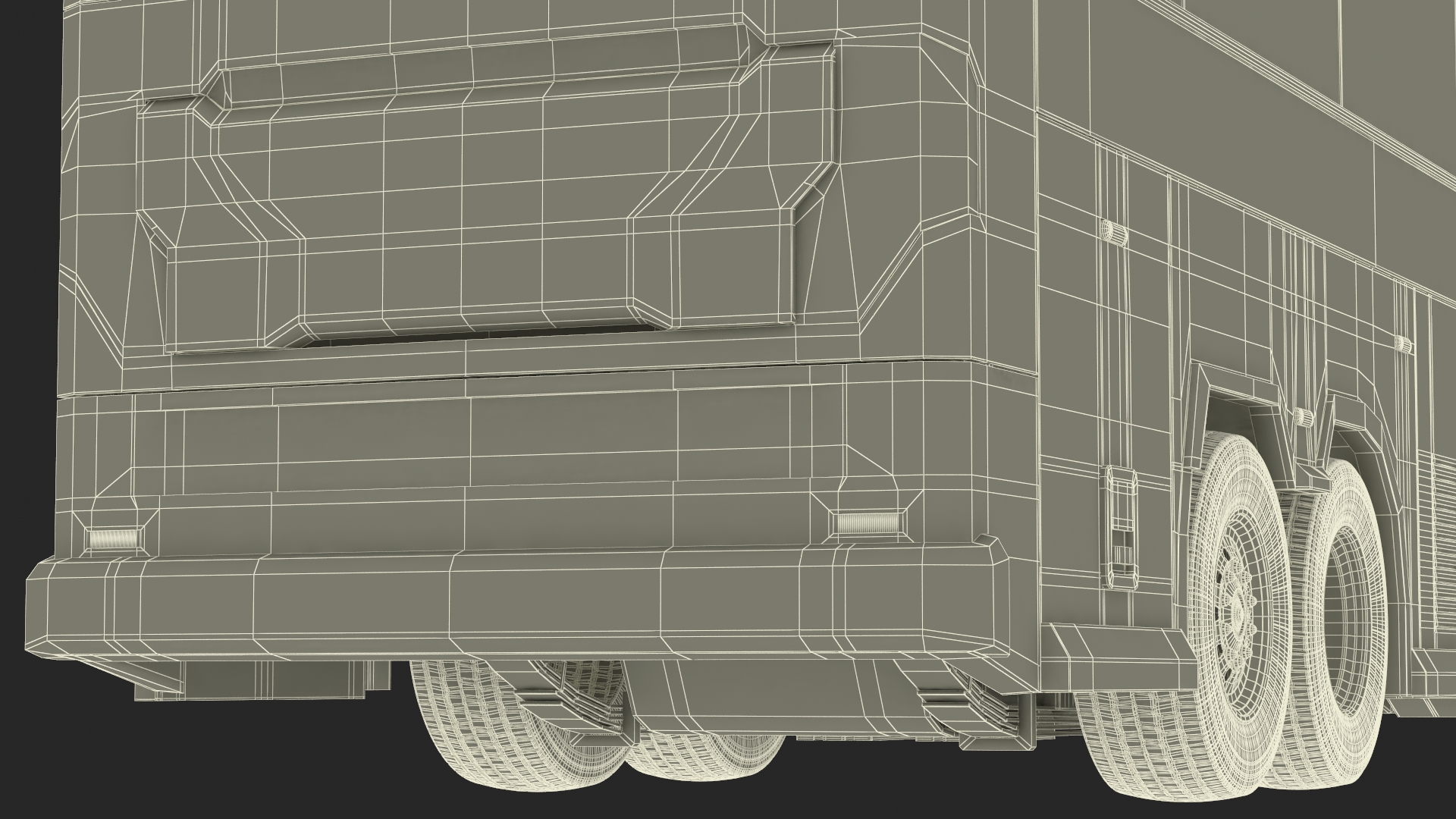 3D Charter Bus Rigged model