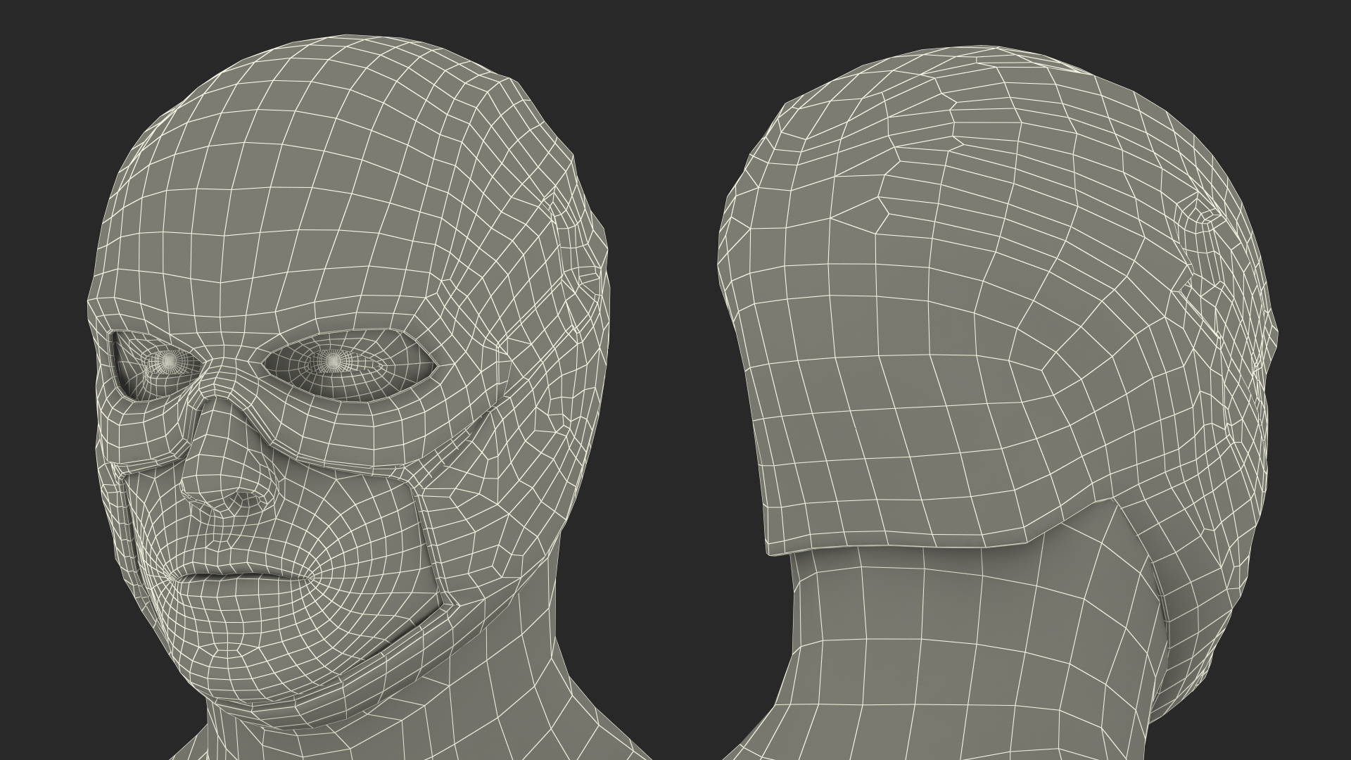 3D Black Suit Superhero Rigged for Cinema 4D