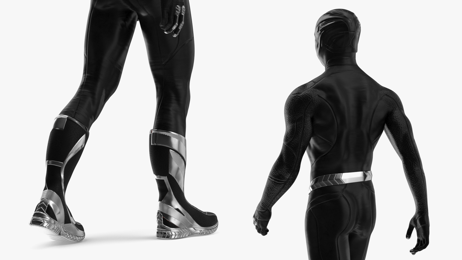 3D Black Suit Superhero Rigged for Cinema 4D