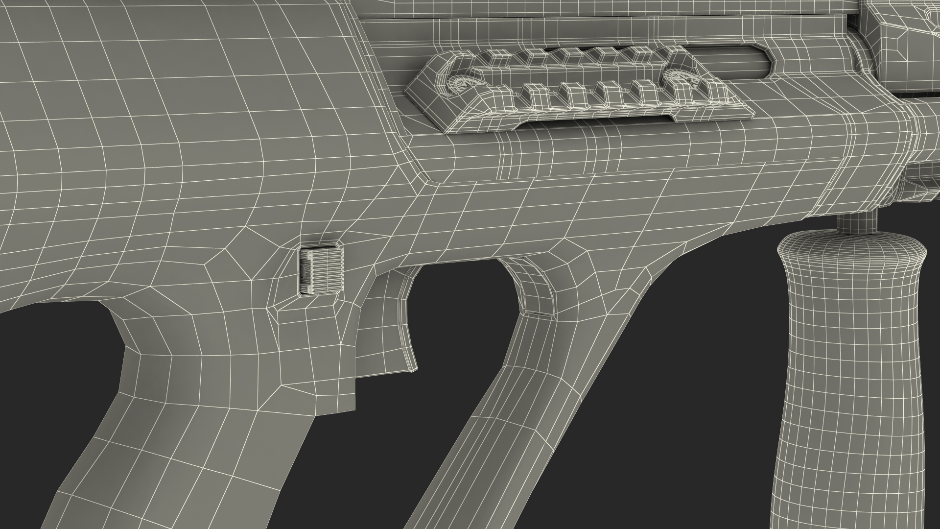 3D Bullpup Steyr AUG with Thermal Scope Trijicon M300W
