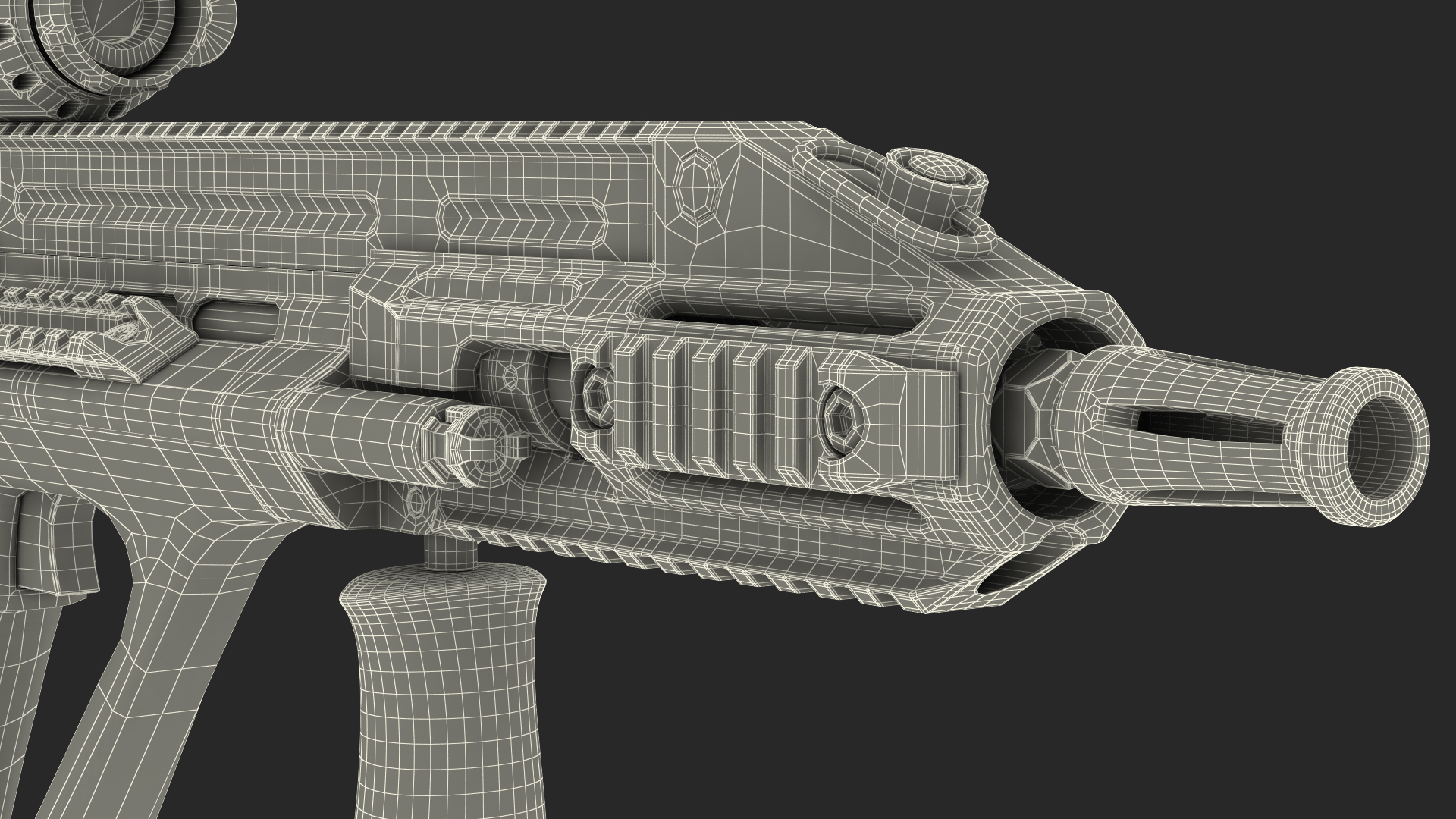 3D Bullpup Steyr AUG with Thermal Scope Trijicon M300W