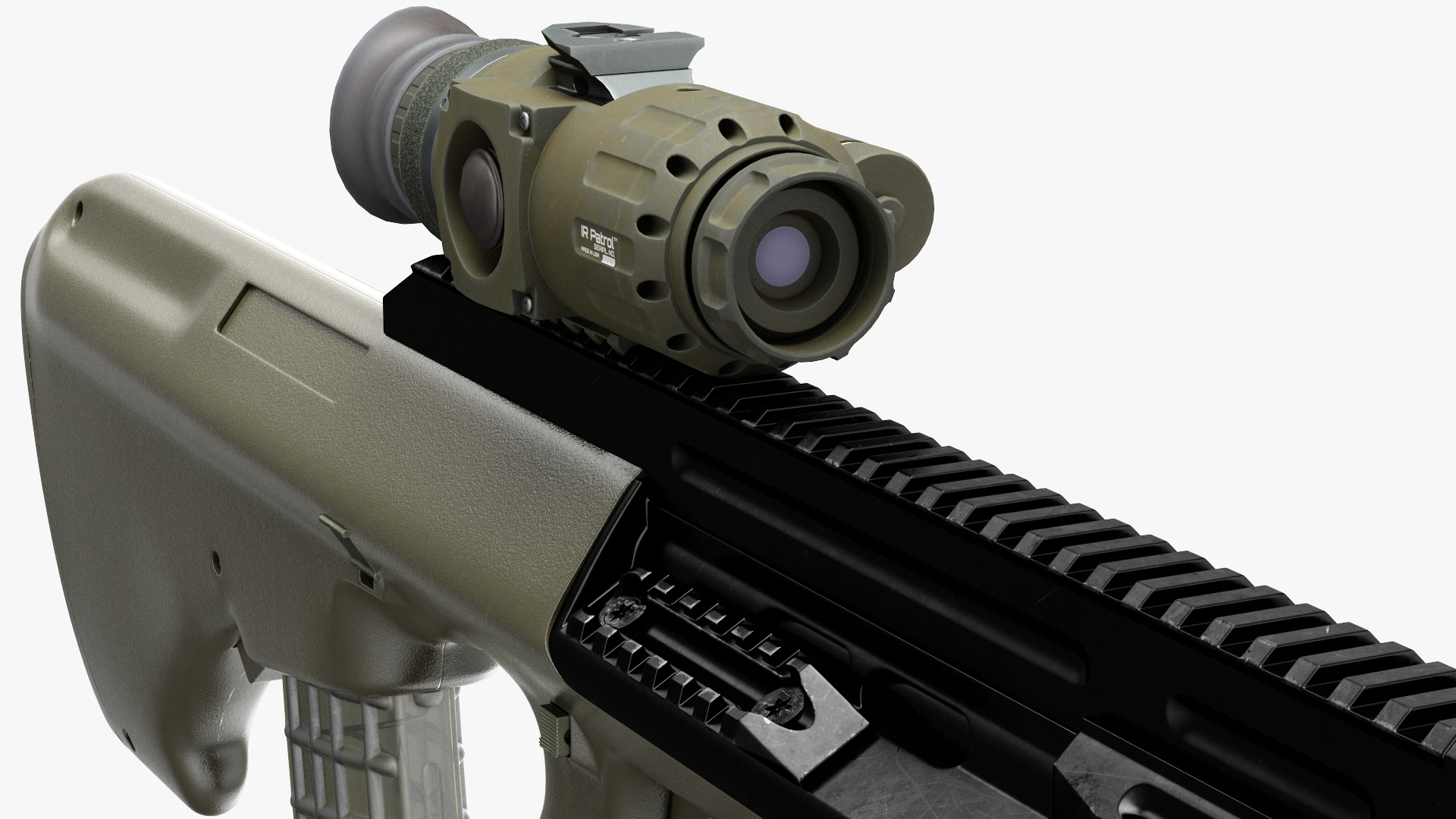 3D Bullpup Steyr AUG with Thermal Scope Trijicon M300W