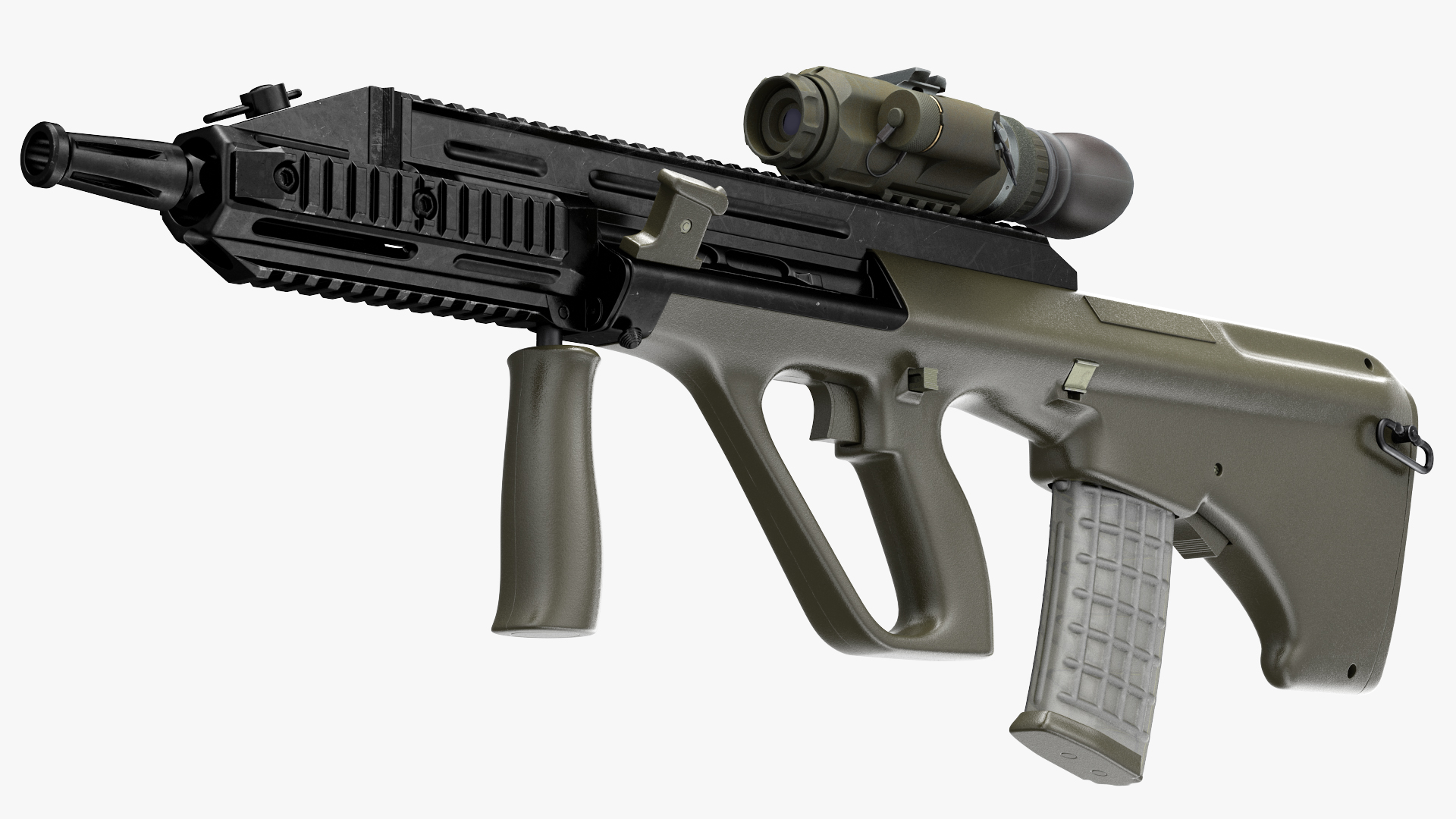 3D Bullpup Steyr AUG with Thermal Scope Trijicon M300W