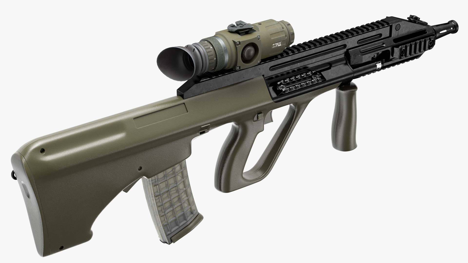 3D Bullpup Steyr AUG with Thermal Scope Trijicon M300W