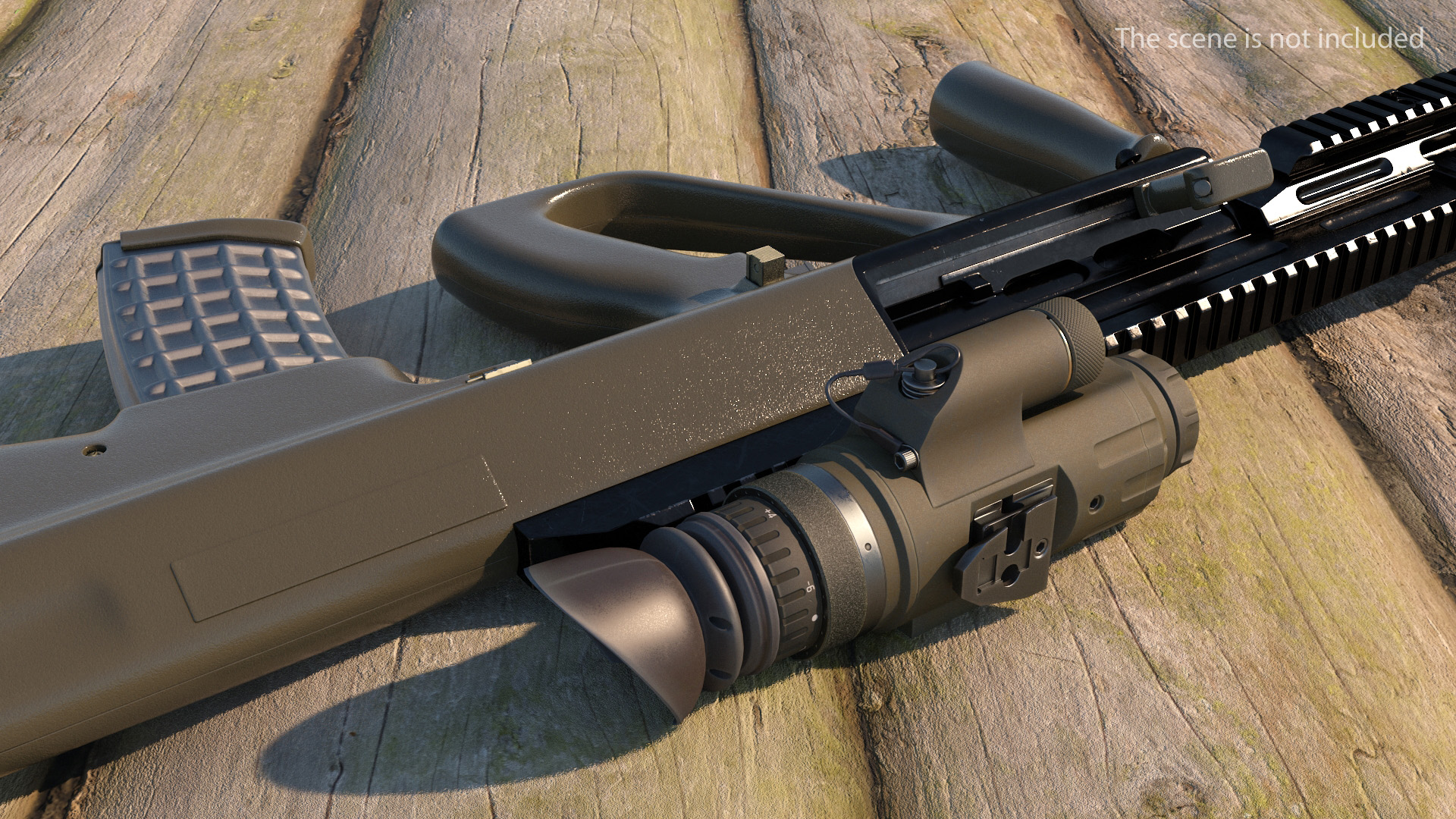 3D Bullpup Steyr AUG with Thermal Scope Trijicon M300W