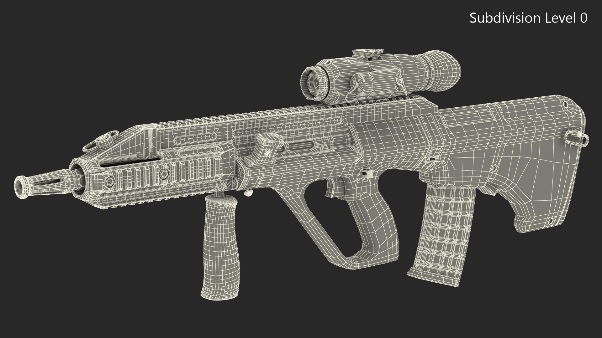 3D Bullpup Steyr AUG with Thermal Scope Trijicon M300W