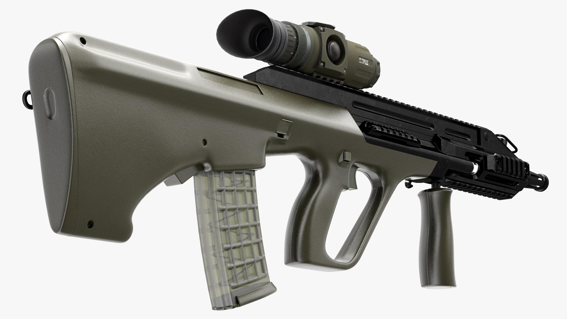 3D Bullpup Steyr AUG with Thermal Scope Trijicon M300W