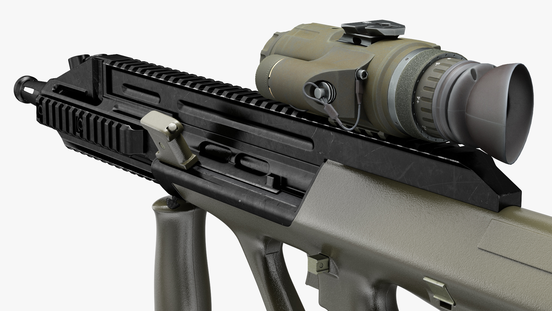 3D Bullpup Steyr AUG with Thermal Scope Trijicon M300W