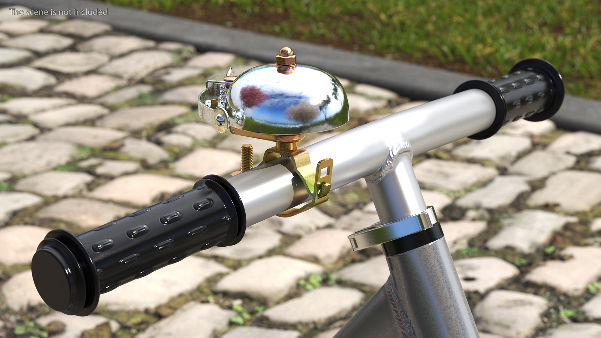 Retro Bicycle Bell Stainless Steel 3D model