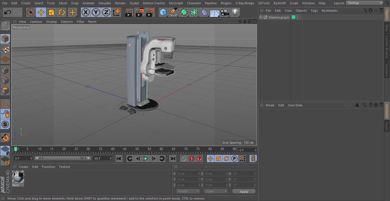 3D model Mammograph