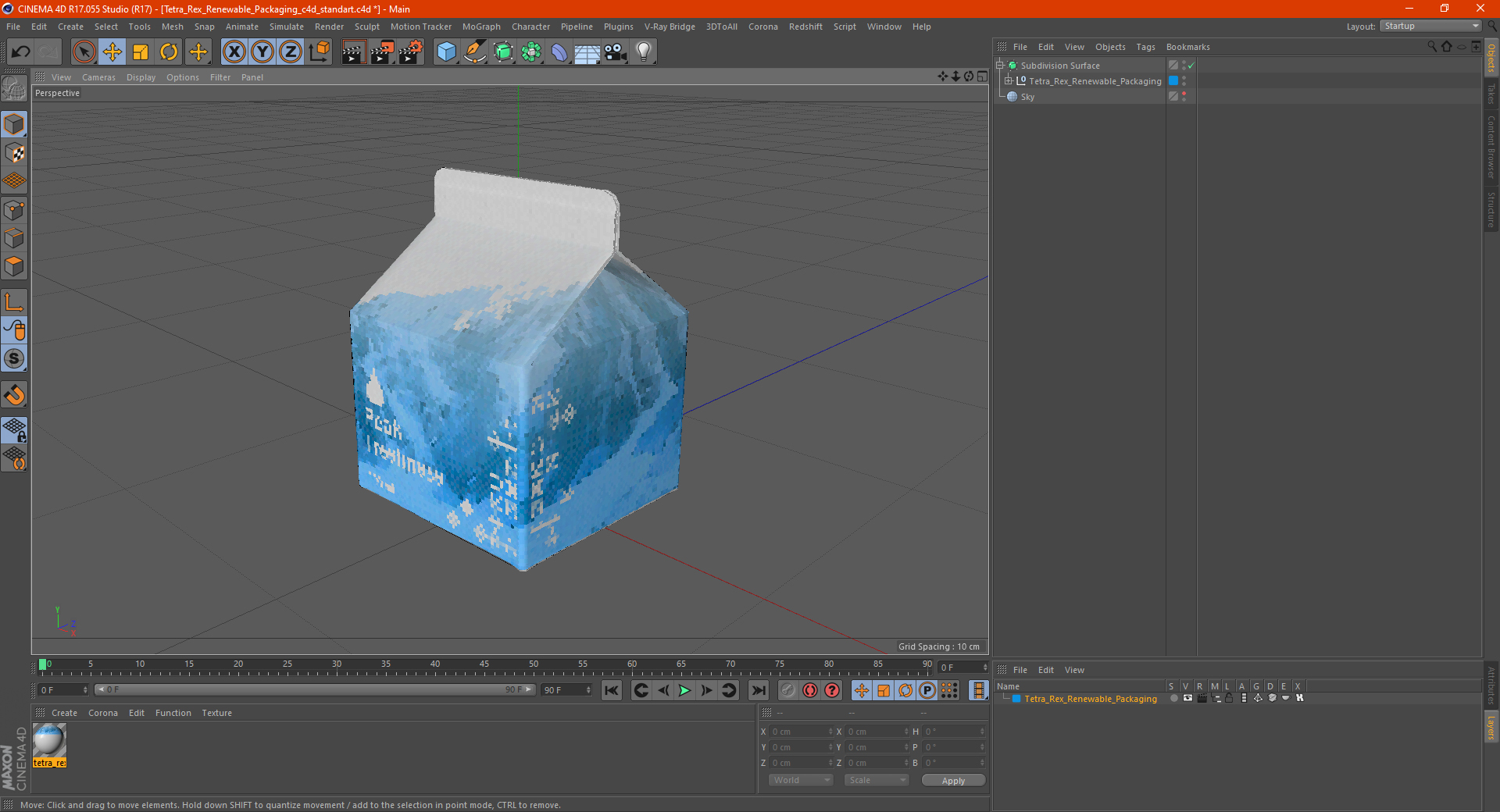 Tetra Rex Renewable Packaging 3D model