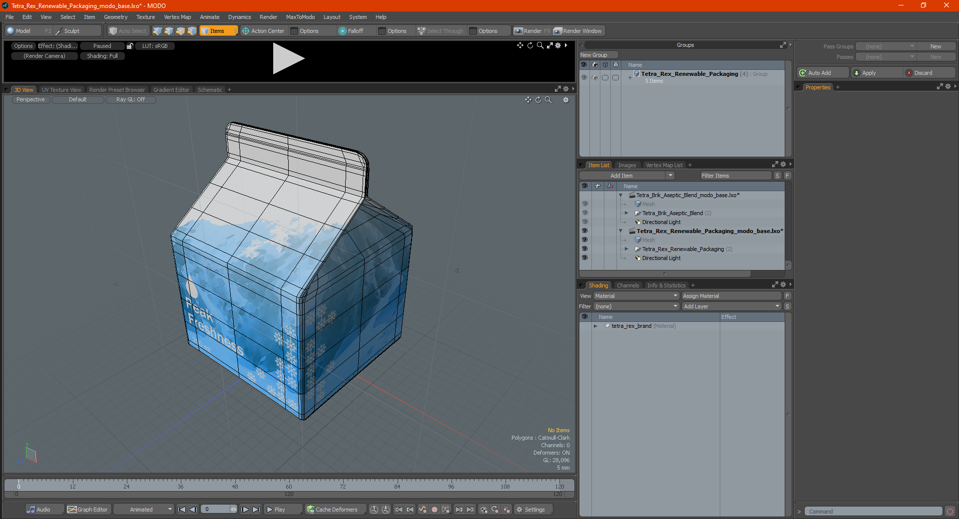 Tetra Rex Renewable Packaging 3D model