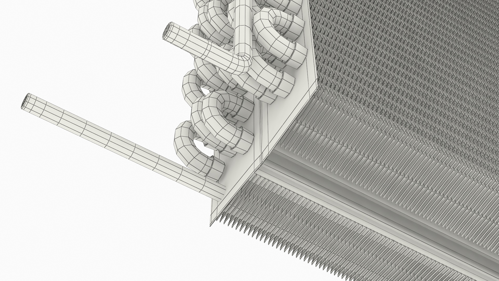 Evaporator Coil with Aluminum Fins and Copper Tubes, view 7