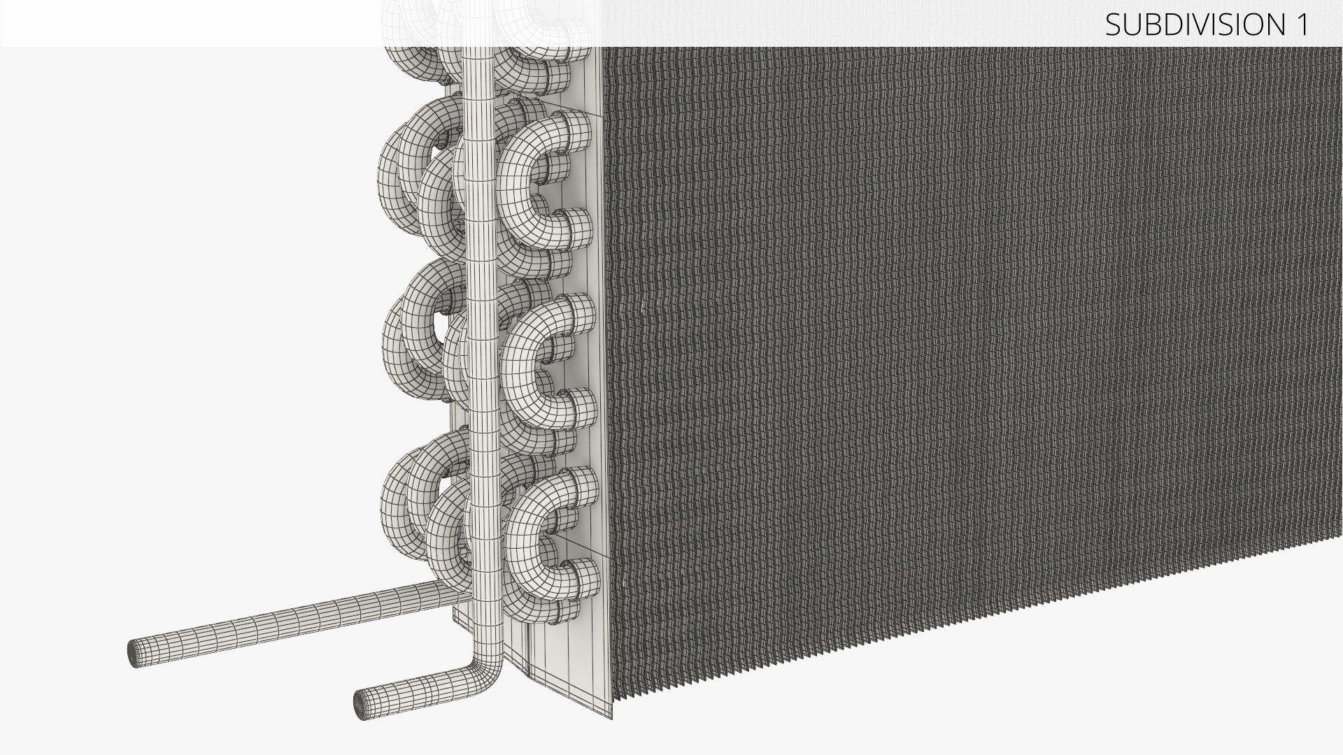 Evaporator Coil with Aluminum Fins and Copper Tubes, view 5