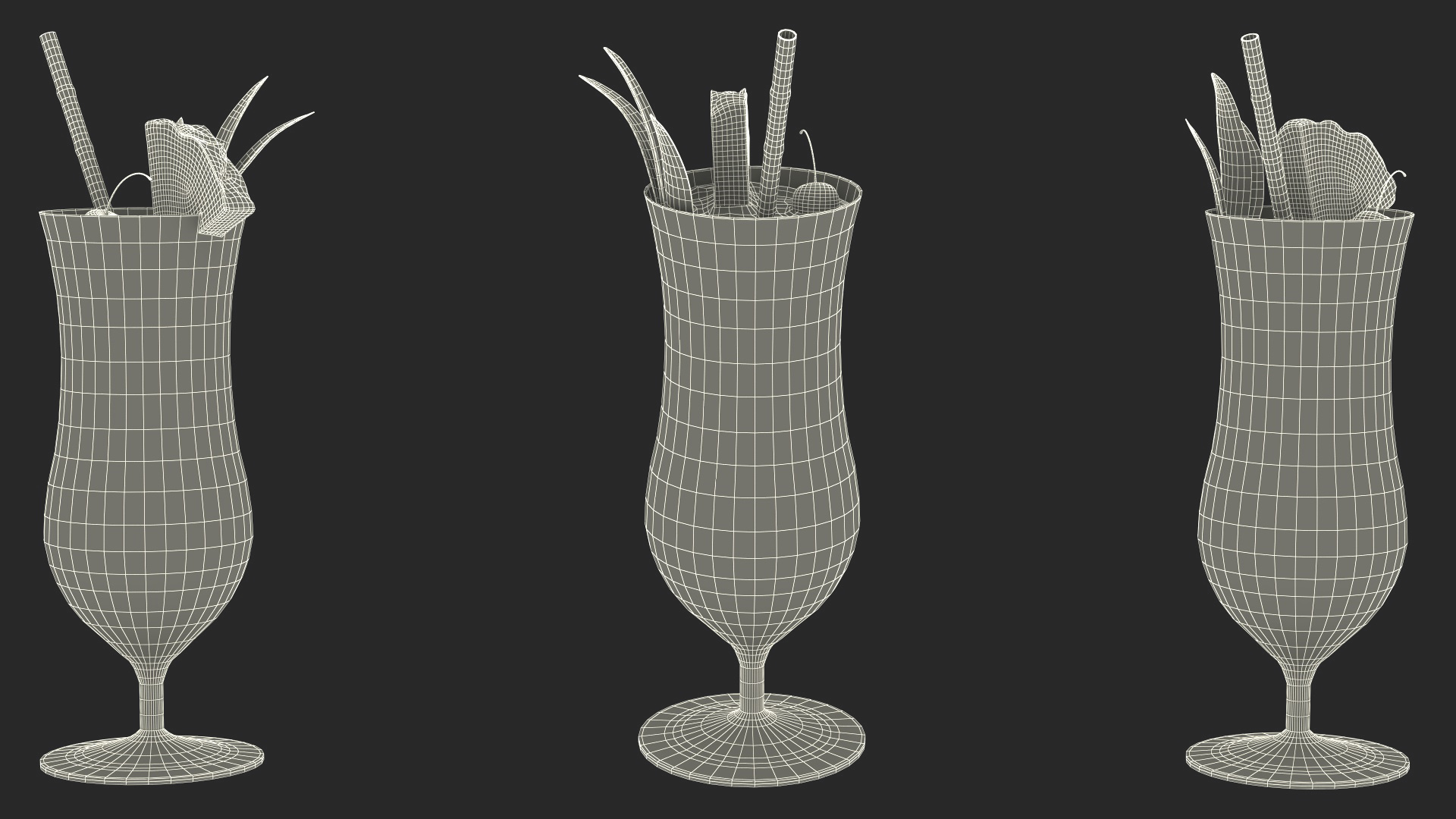 3D Beach Patio Chairs and Table model