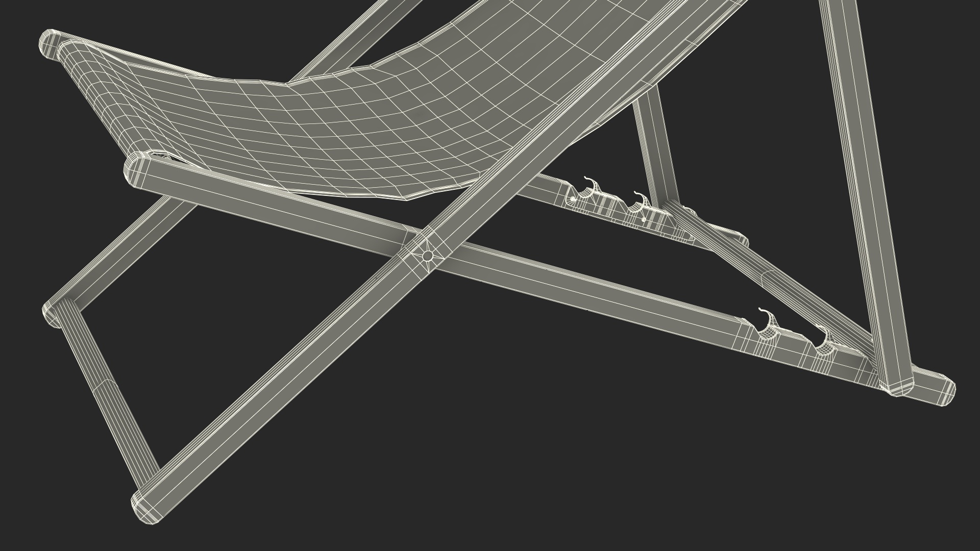 3D Beach Patio Chairs and Table model