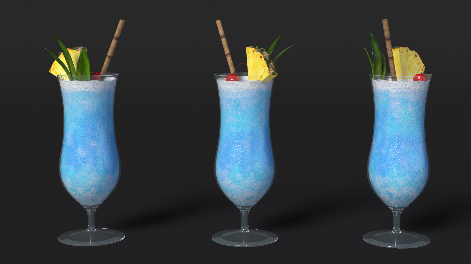 3D Beach Patio Chairs and Table model