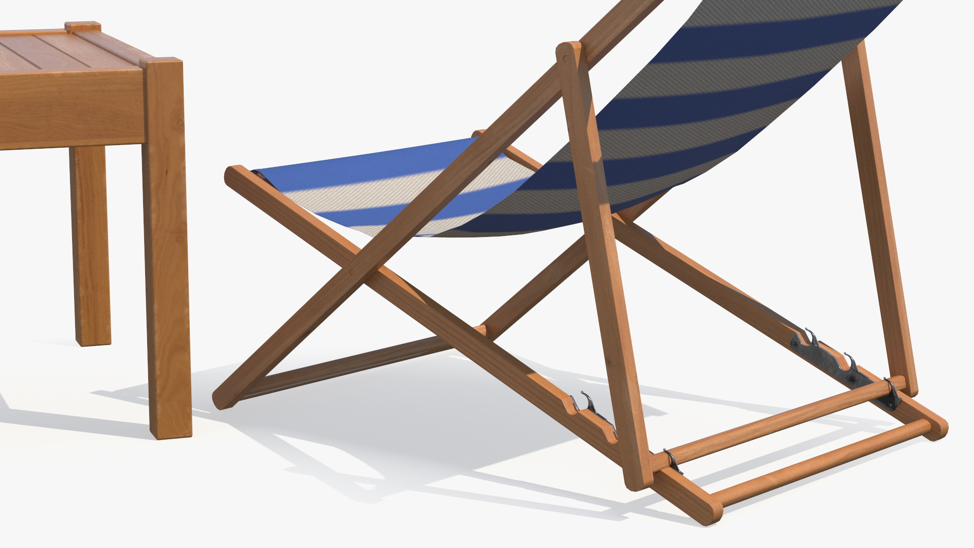 3D Beach Patio Chairs and Table model