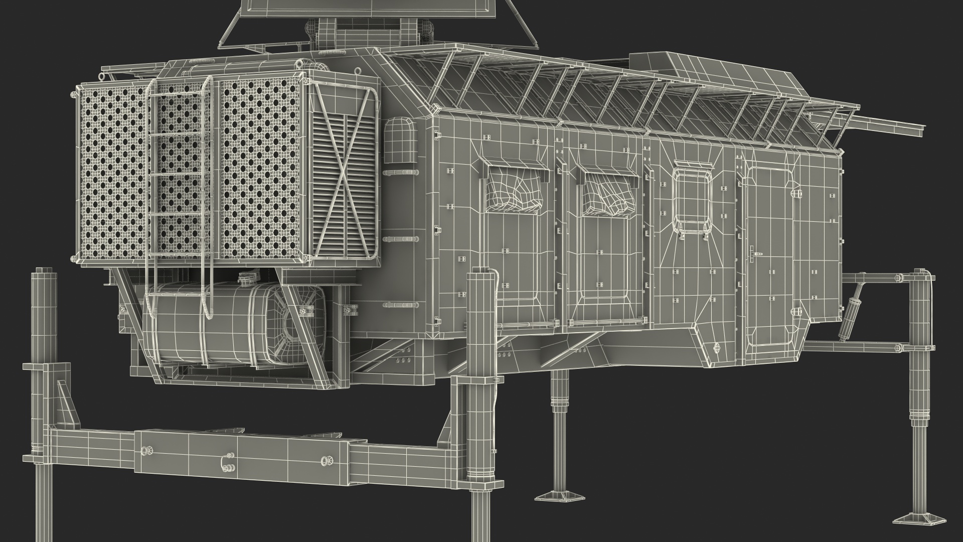Krasukha 4 Broadband Multifunctional Jamming Station 3D