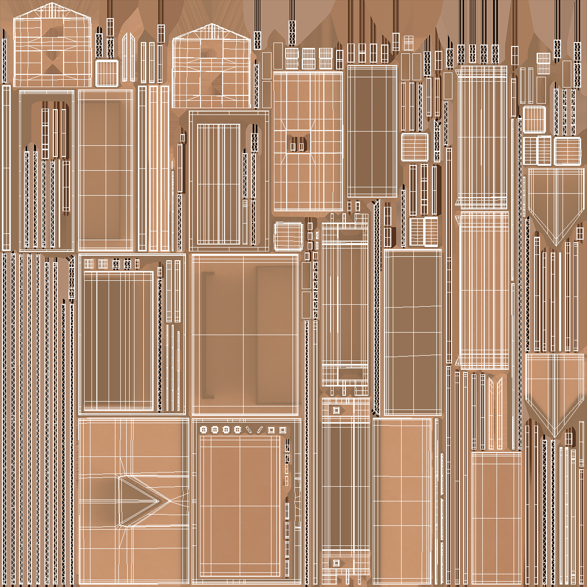 3D Cardboard House Replica model