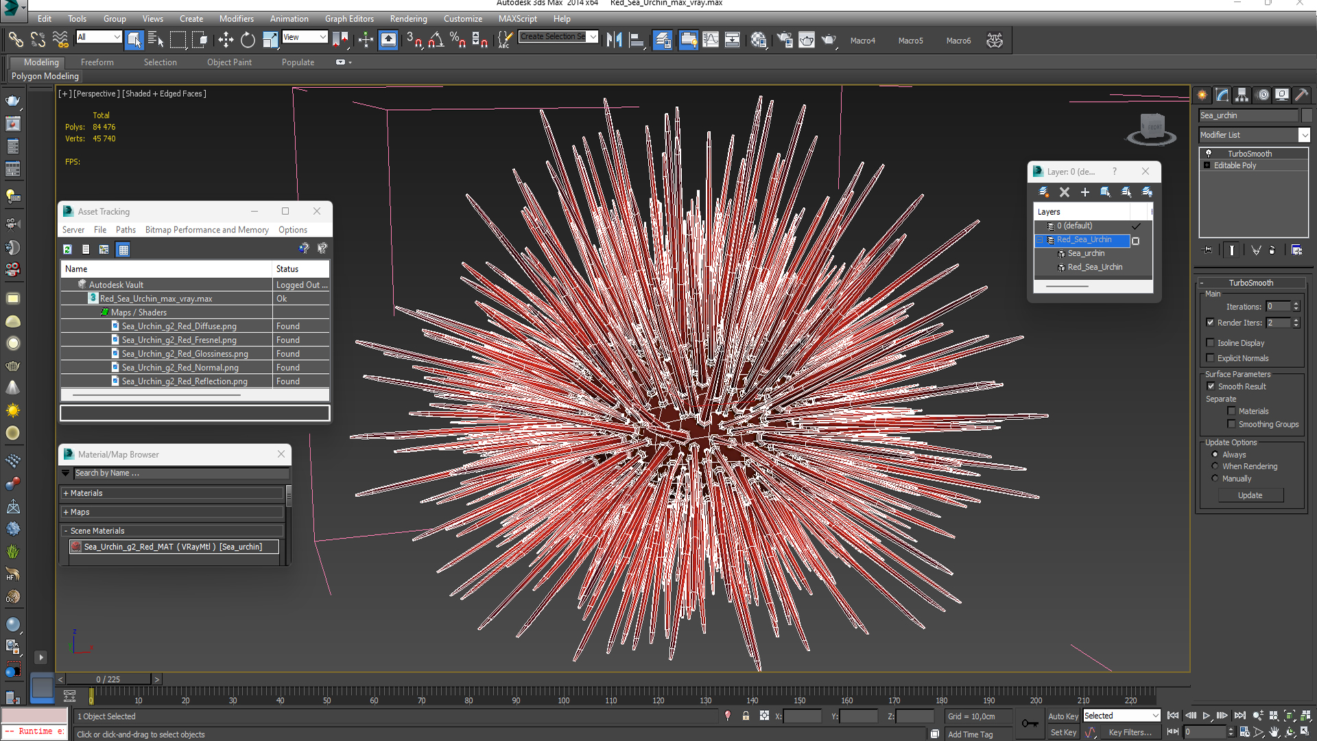 Red Sea Urchin 3D model