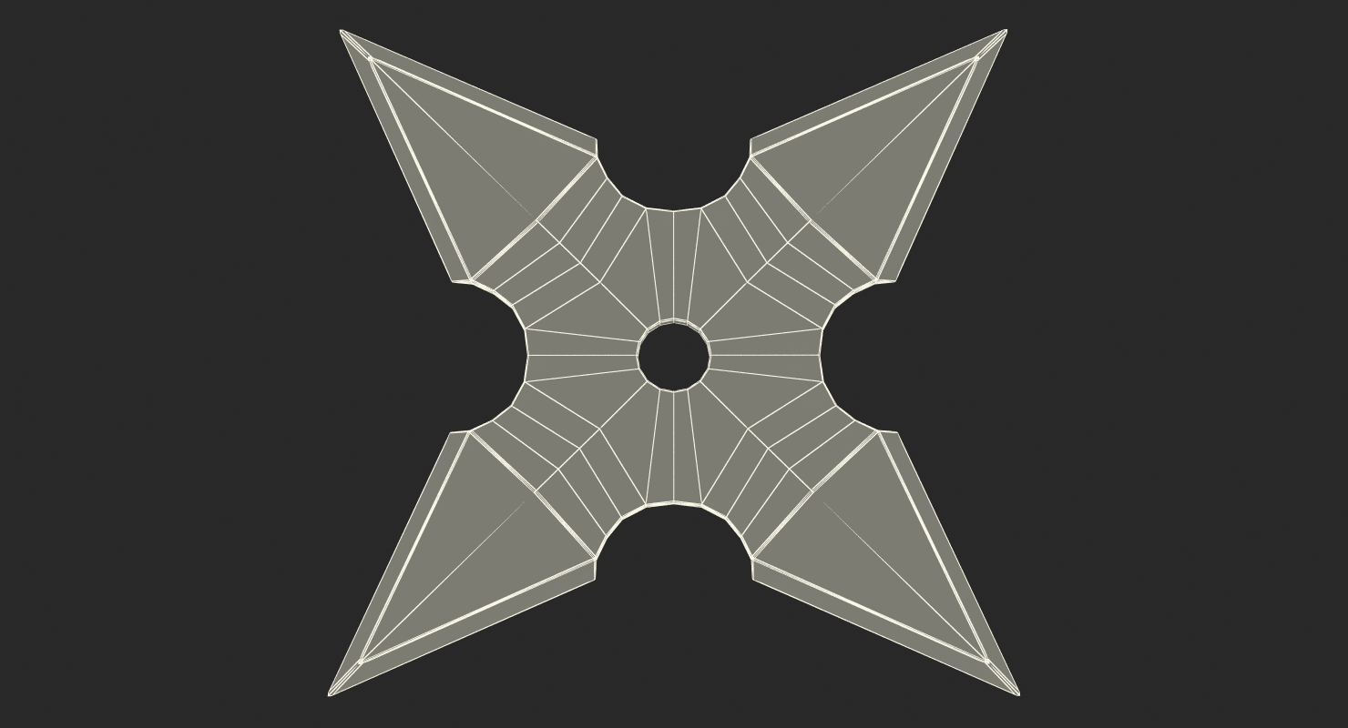 Shuriken Four Point 3D model