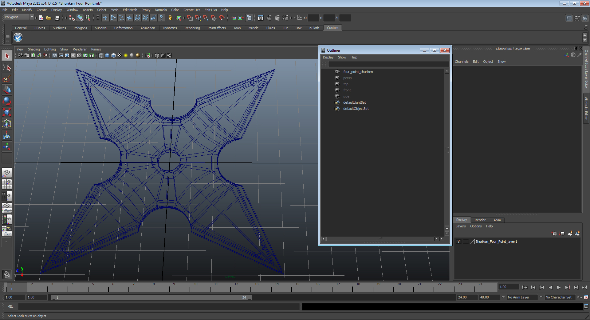 Shuriken Four Point 3D model