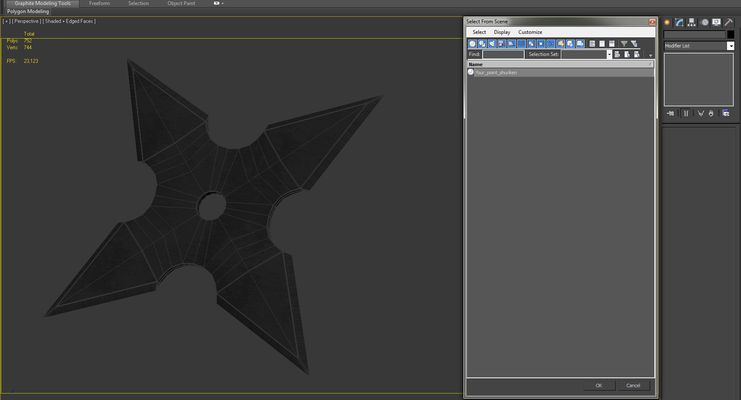 Shuriken Four Point 3D model