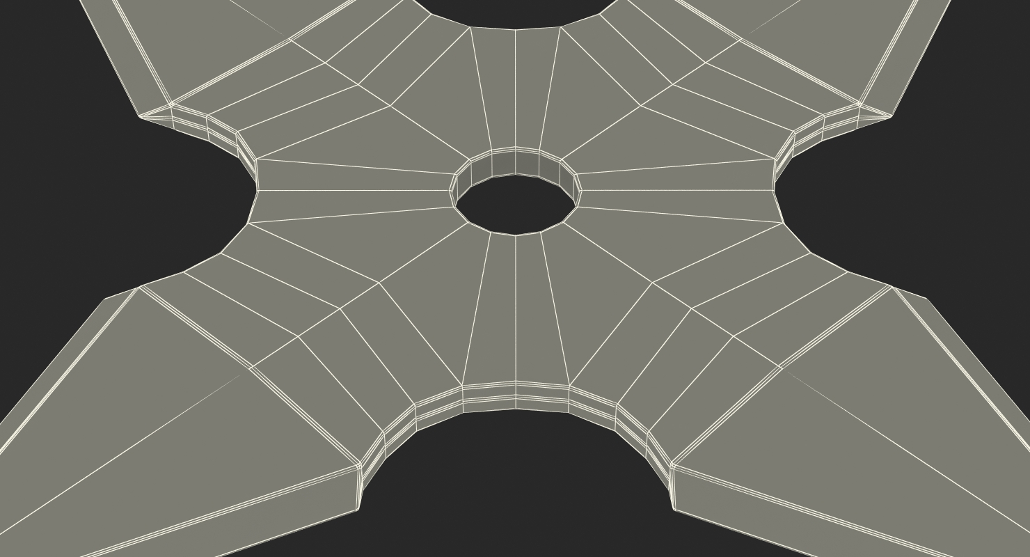 Shuriken Four Point 3D model