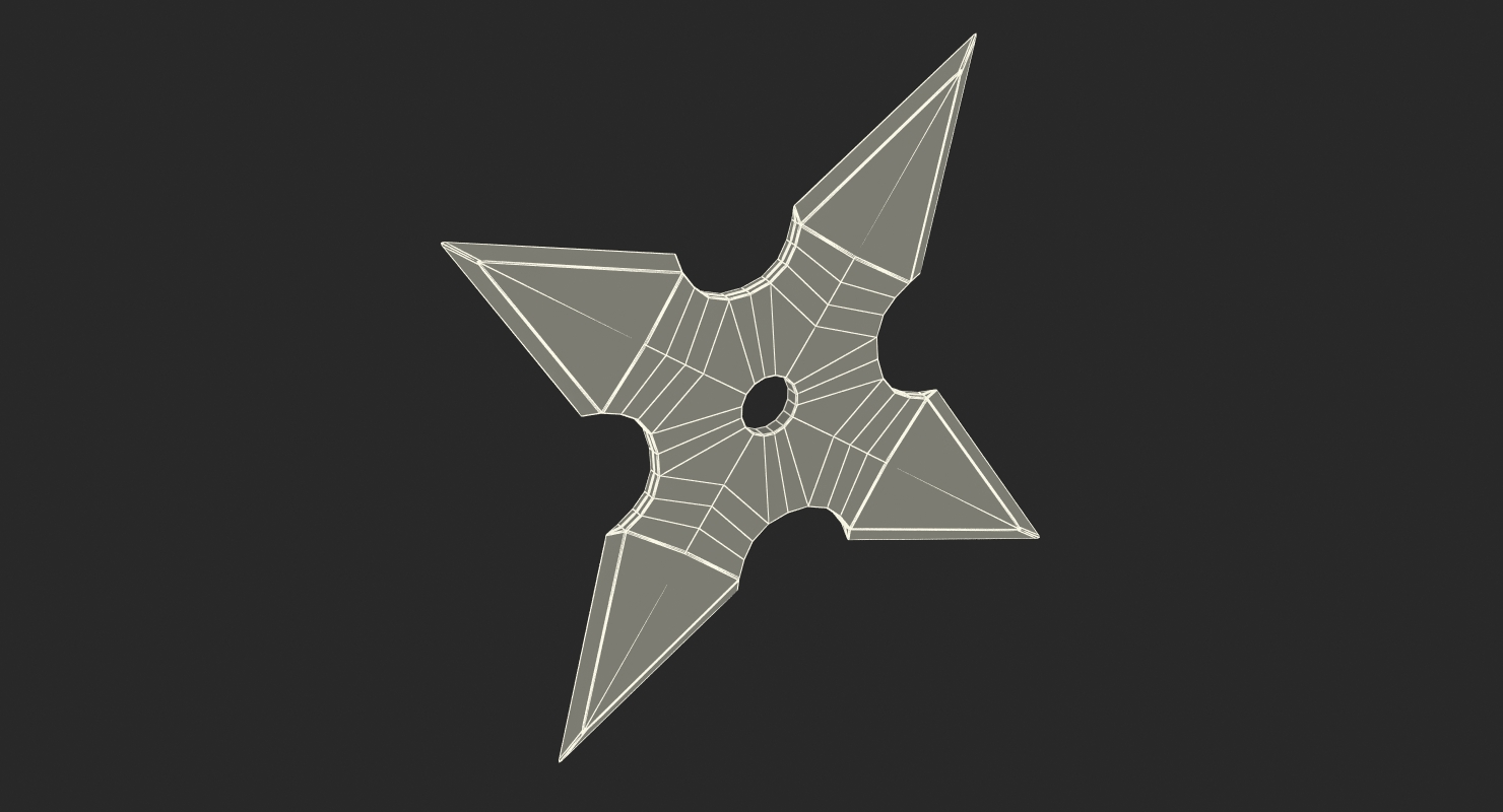 Shuriken Four Point 3D model