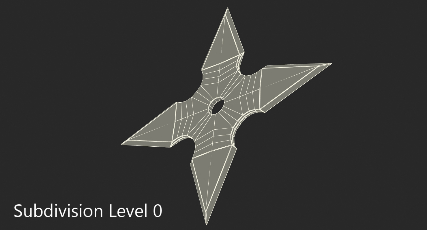 Shuriken Four Point 3D model