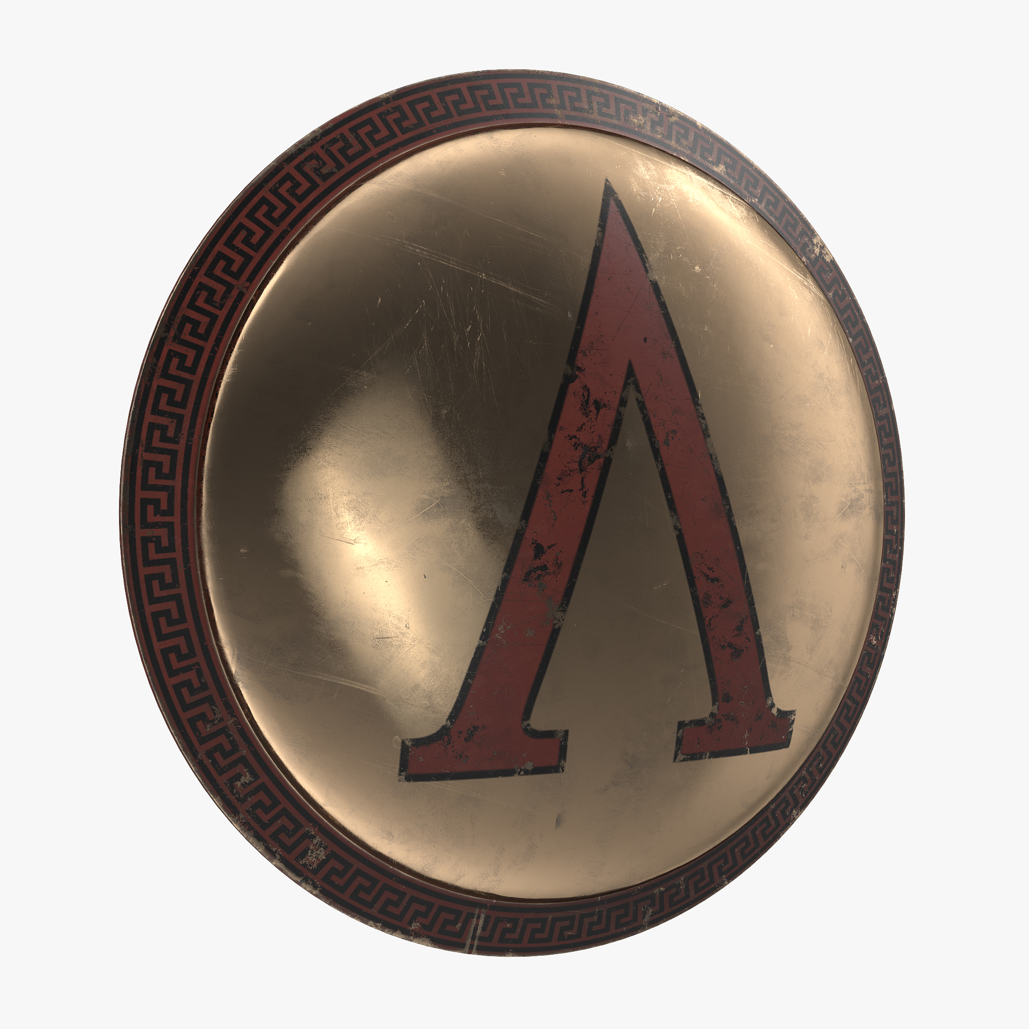 Greek Shield 3D Model, view 4