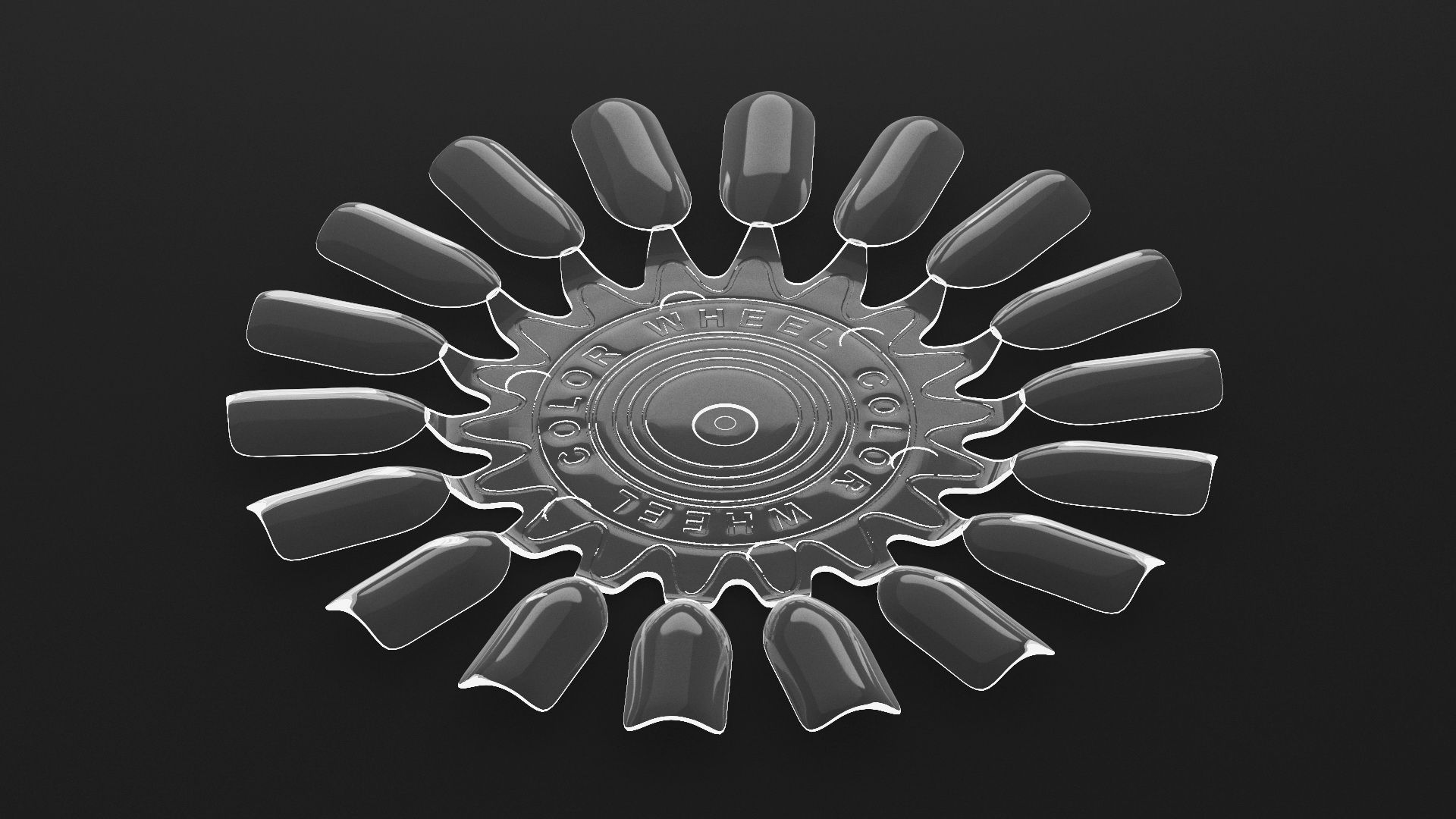 Nail Display Sunflower Shaped 3D model