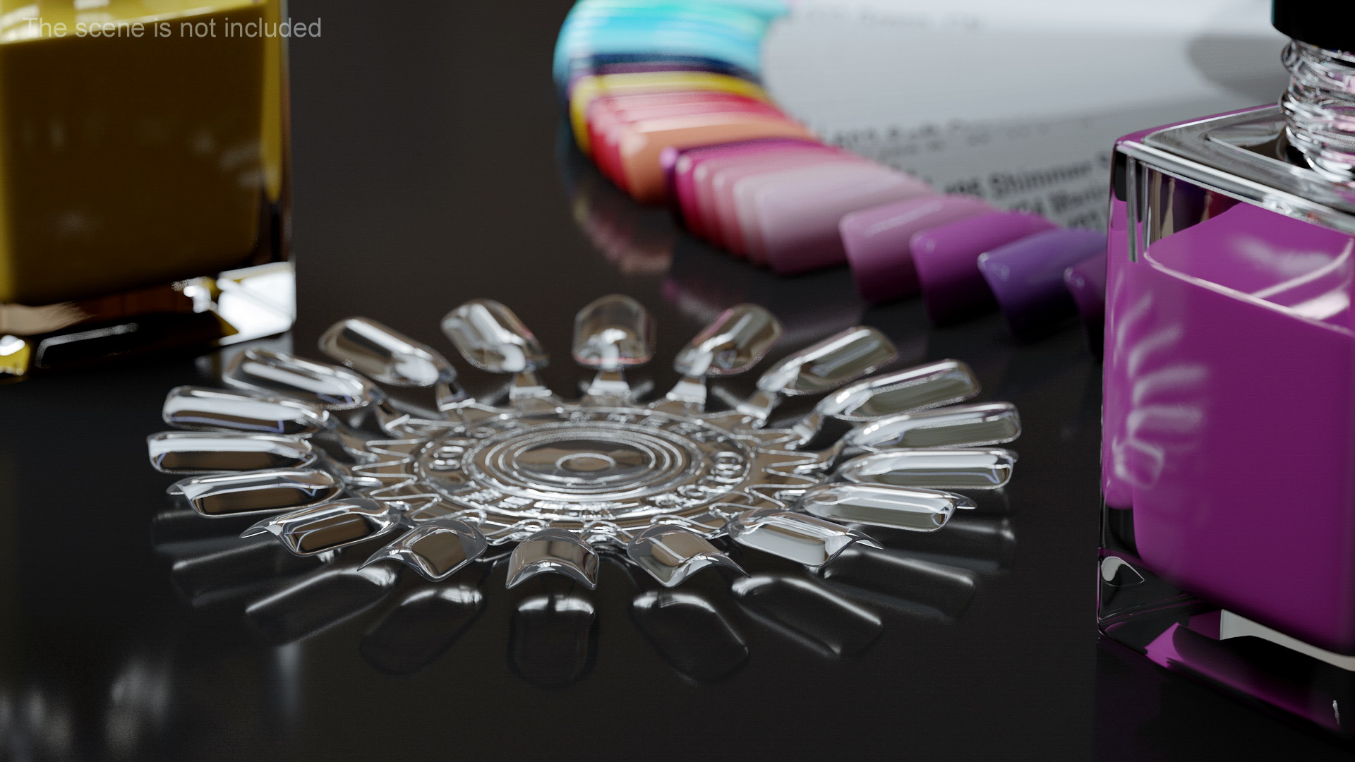 Nail Display Sunflower Shaped 3D model