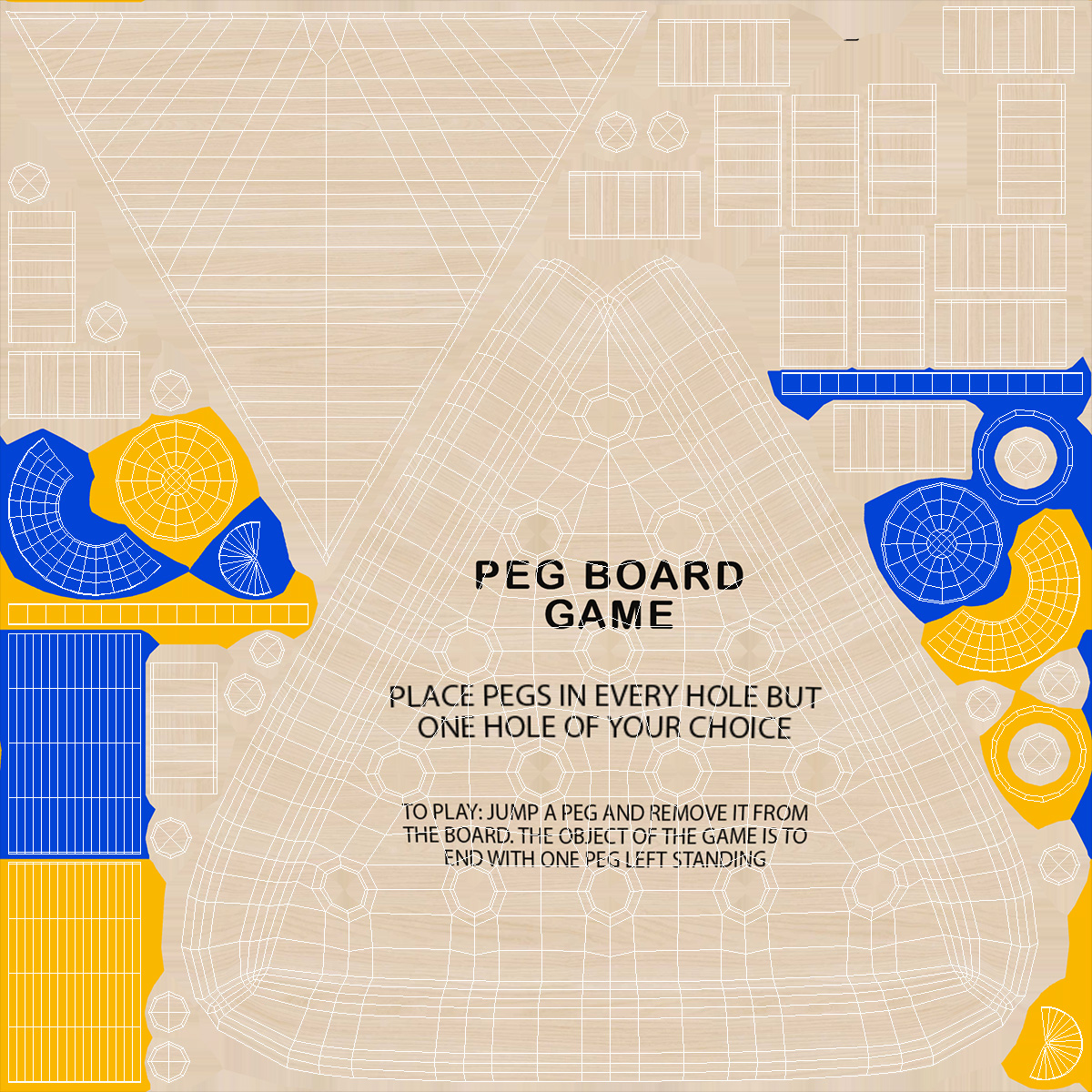 3D model Peg Game Played